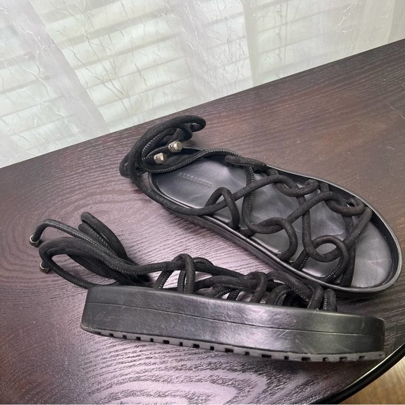 AllSaints Kofu Wrap-around Ankle Platform Sandal 38 - Picture 10 of 11